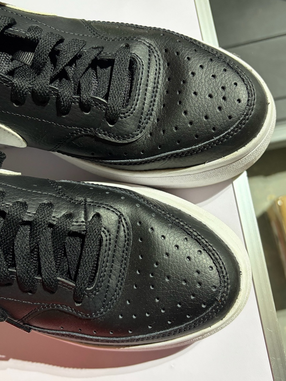 Nike Court Vision Alta LTR Black & White Women's Sneakers - Picture 8 of 8